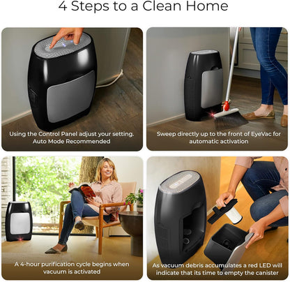 EyeVac Air 2-in-1 HEPA Purifier & Touchless Vacuum – 600 Sq Ft